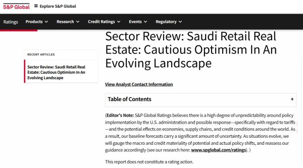 配配查 城市化带动现代零售业需求 沙特零售地产欣欣向荣